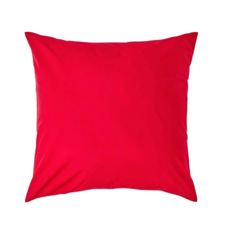 Image of Homescapes Continental Egyptian Cotton Pillowcase 200 TC, 80 x 80cm Red