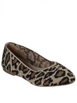 Image of Skechers Cleo Ballerina Shoes - Natural