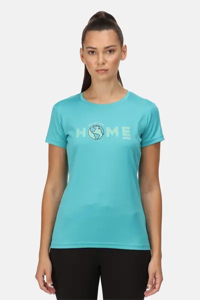 Image of Regatta Quick-Dry 'Fingal VI' Short Sleeve T-Shirt Turquoise