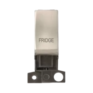 Image of Click Scolmore MiniGrid 13A Double-Pole Ingot Fridge Switch Satin Chrome - MD018SC-FD