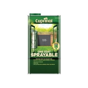 Image of Cuprinol One Coat Sprayable Fence Treatment Silver Copse 5 litre