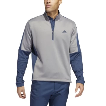 Image of adidas 2022 Colorblock Quarter-Zip Pullover grey three - L