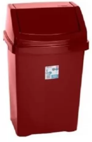 Image of Wham Casa 15-Litre Swing Bin - Chilli Red