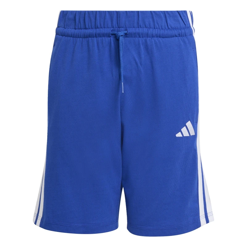 Image of adidas Essentials 3 Stripe Jersey Short Juniors Ink/White male 13 Years