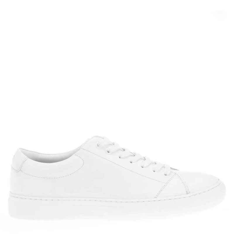 Image of Boss Enlight Leather Trainers White male UK 5