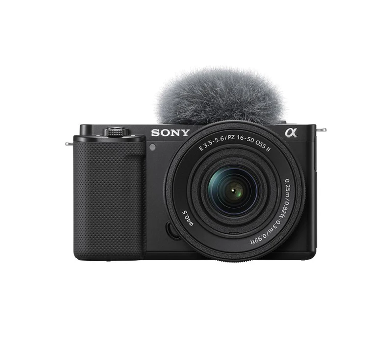 Image of SONY Alpha ZV-E10K Mirrorless Vlogging Camera with E PZ 16-50 mm f/3.5-5.6 OSS II Lens, Black 4548736166950