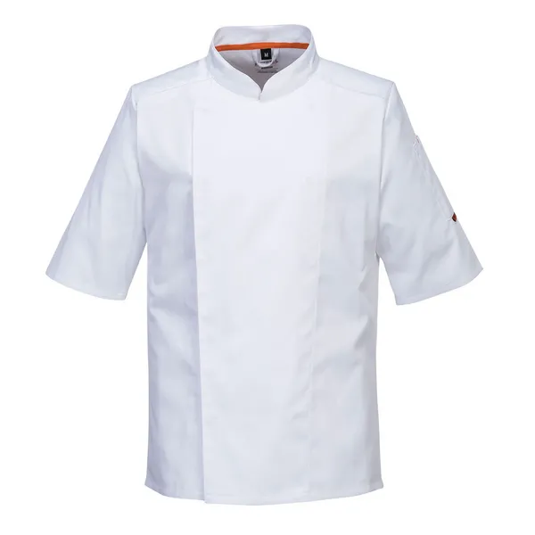 Image of Portwest MeshAir Pro Short Sleeve Chefs Jacket C738WHRXXL Colour: White