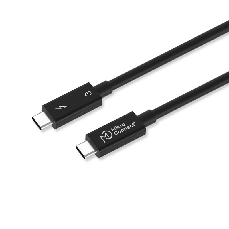 Image of Microconnect TB3005 Thunderbolt cable 0.5 m 40 Gbit/s Black