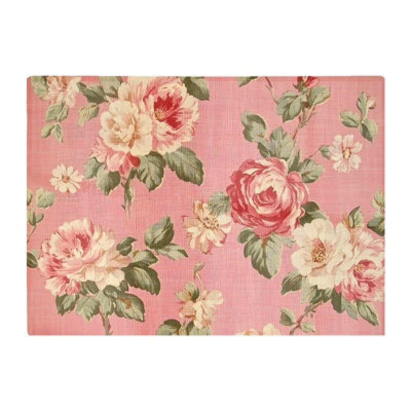 Image of Warren Reed Designer Vintage Pink Textured Roses Chopping Board