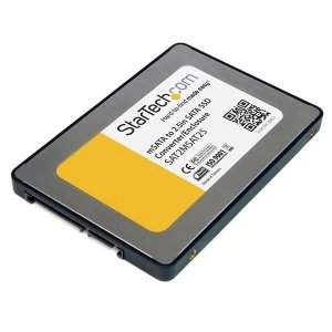 Image of StarTech 2.5" SATA to Mini SATA SSD Adapter Enclosure