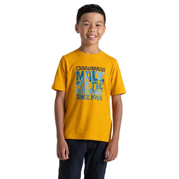 Image of Craghoppers Boys Ellis Organic Short Sleeved T Shirt 9-10 years - Chest 27.25-28.75' (69-73cm)