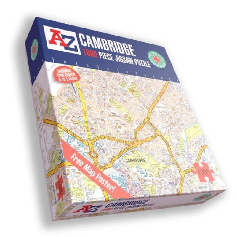 Image of A to Z A to Z Map of Cambridge 1000 Piece Jigsaw Puzzle