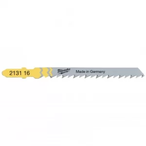 Image of Milwaukee T144D Wood and Plastic Fast Cutting Jigsaw Blades Pack of 5