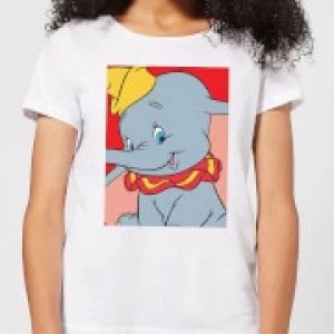 Image of Dumbo Portrait Womens T-Shirt - White - L