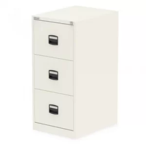 Image of Qube by Bisley 3 Drawer Filing Chalk White BS0008