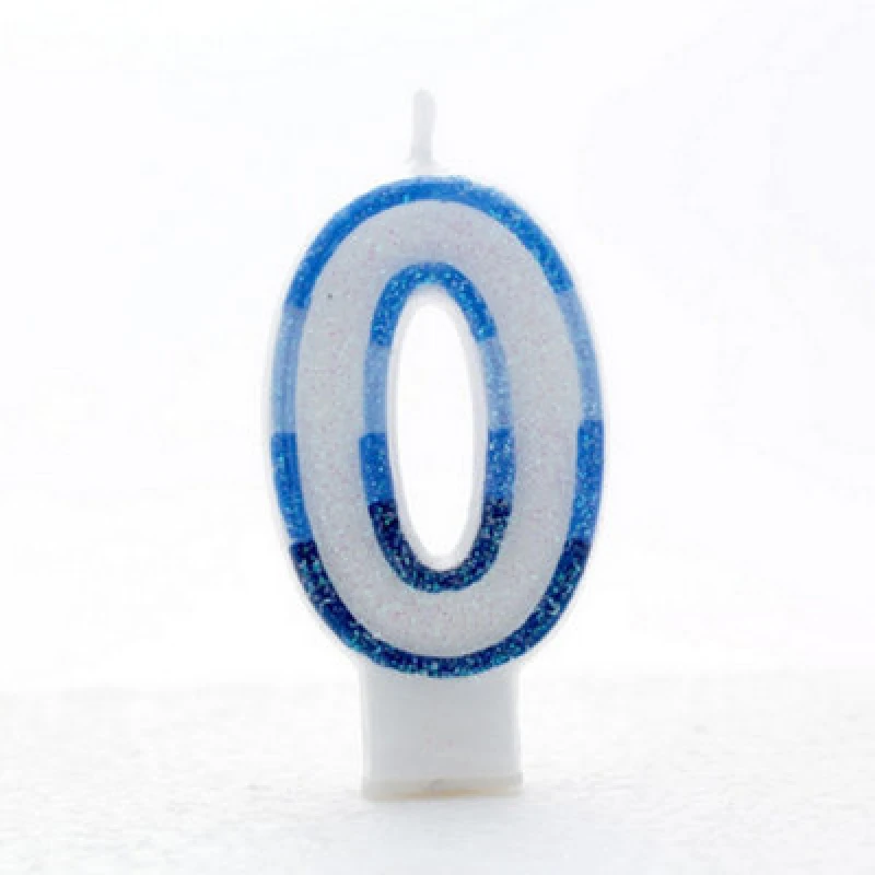 Image of Apac Blue Birthday/anniversary Number Candles (Pack Of 6) White/blue (2)