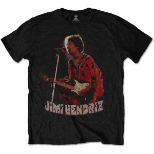 Image of Jimi Hendrix - Orange Kaftan Mens Medium T-Shirt - Black