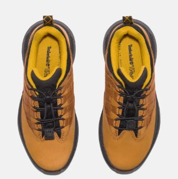 Image of Timberland - Euro Trekker Low Bungee Trainer for Youth in Yellow, Yellow, Size: 2.5