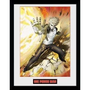 Image of One Punch Man Genos Framed Collector Print