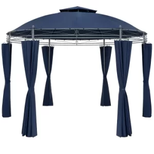 Image of Metal Gazebo Toscana Blue 3.5m