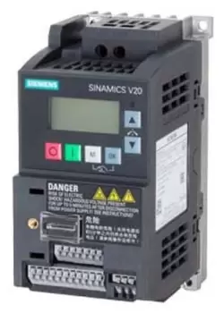 Image of Siemens SINAMICS V20 Inverter Drive, 1-Phase In, 0 550Hz Out, 0.25 kW, 230 V ac, 1.7 A