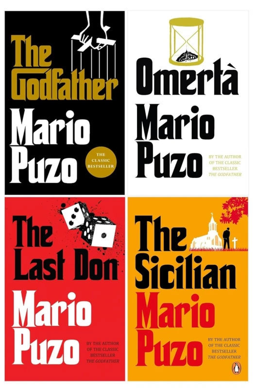 Image of Mario Puzo The Godfather 4 Books Collection Set The Godfather, Omerta Mario Puzo Books