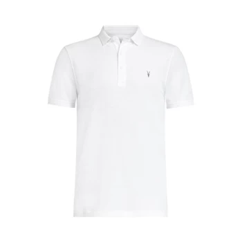 Image of AllSaints Reform Short Sleeve Polo - Optic White