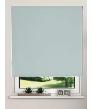 Image of Thermal Blackout Roller Blinds 175cm Drop x Width 60cm Duck Egg Blue