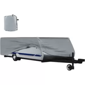 Image of VEVOR Pop Up Camper Cover, Fit for 10'-12' Trailers, Ripstop 4-Layer Non-woven Fabric Folding Trailer Covers, UV Resistant Waterproof RV Storage