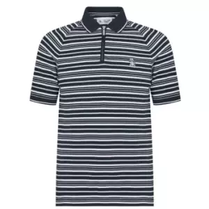 Image of Original Penguin Original Penguin Zip Polo Mens - Blue