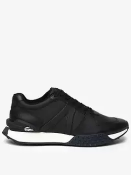 Image of Lacoste Mens Lacoste L-Spin Deluxe 2.0 Trainers, Black/White, Size 9.5, Men