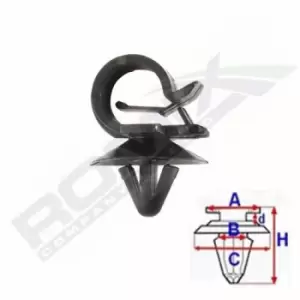 Image of ROMIX Clip C70412 BMW,MINI,3 Touring (E91),3 Limousine (E46),3 Limousine (E90),5 Limousine (E60),5 Lim,Schragheck (R56),Schragheck (R50, R53)