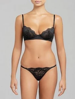 Image of Muse By Coco De Mer Serena Brazilian Knicker - Black