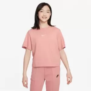 Image of Nike Sportswear Big Kids (Girls') T-Shirt - Red