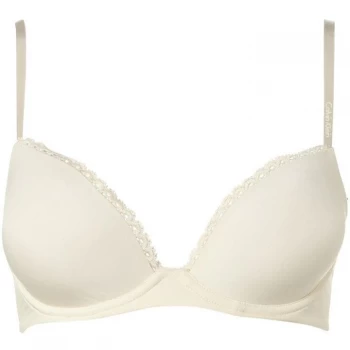 Image of Calvin Klein Seductive Comfort customized lift bra - White