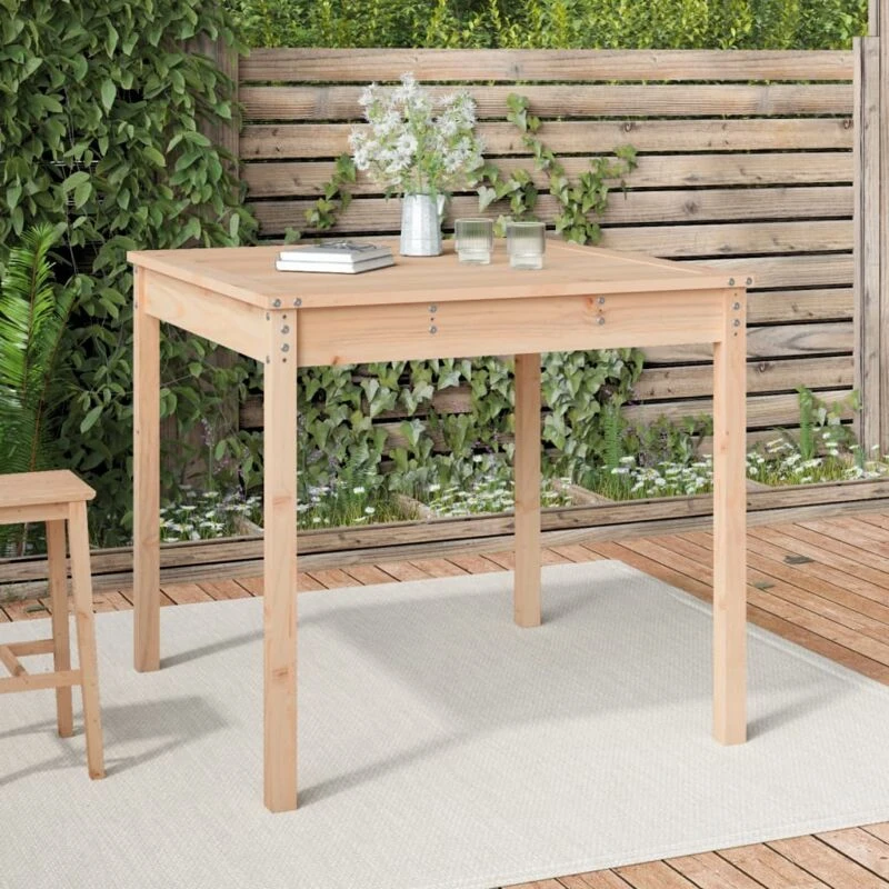 Image of Vidaxl Garden Table 82.5X82.5X76cm Solid Wood Pine