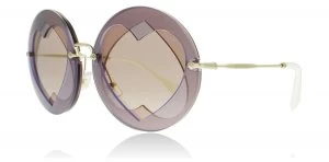 Image of Miu Miu MU01SS Sunglasses Lilac Pink VA14M2 62mm