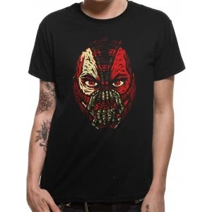 Image of Batman Dark Knight - Bane Face Mens XX-Large T-Shirt - Black