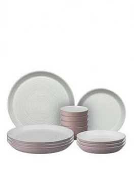 Image of Denby Impression Pink 12 Piece Dinnerware Set