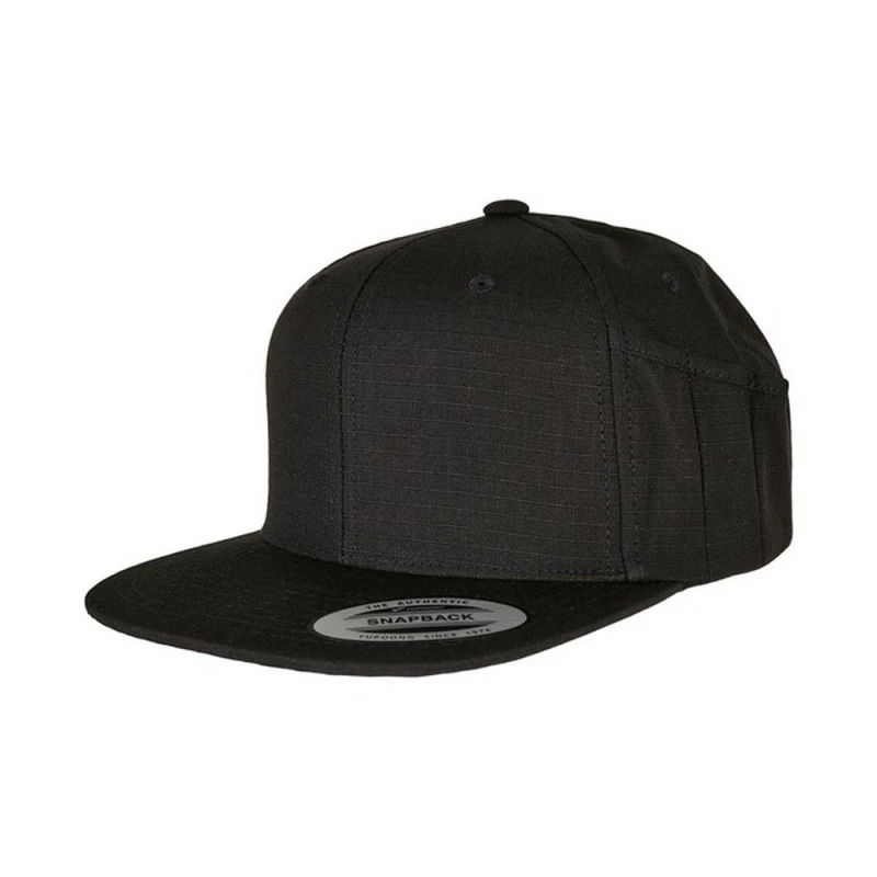 Image of Yupoong Mens Flexfit Snapback Cap in Black Male One Size