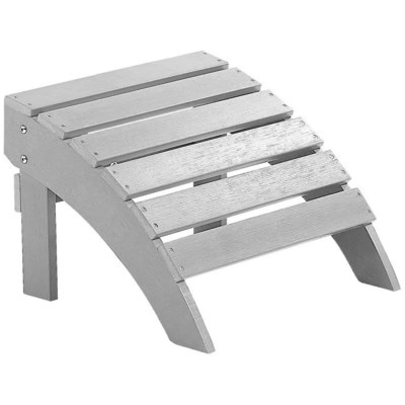 Image of Beliani Garden Footstool Adirondack Light Grey