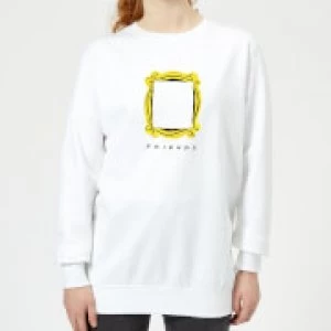 Image of Friends Frame Womens Sweatshirt - White - L