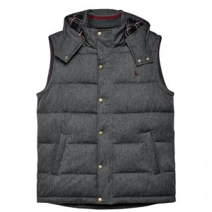 Image of Jack Wills Harpenden Hooded Gilet - Charcoal