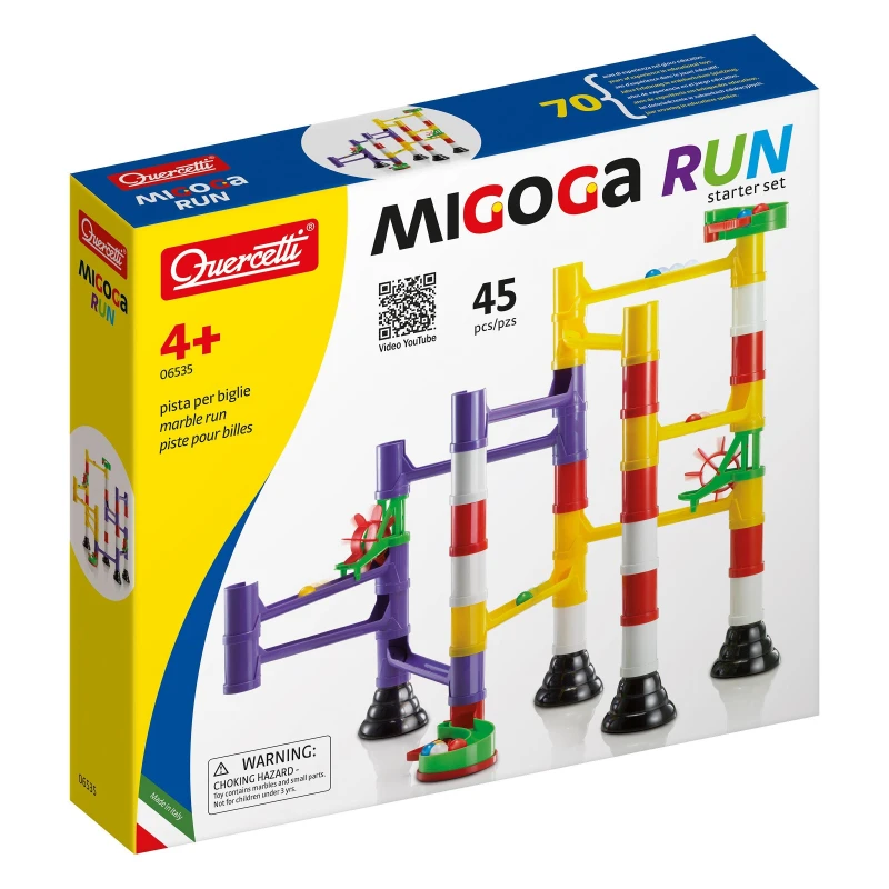 Image of Quercetti Migoga Marble Runs Starter Set, Multi 6535