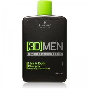 Image of Schwarzkopf Professional [3D] Men Shampoo And Shower Gel 2 in 1 250ml