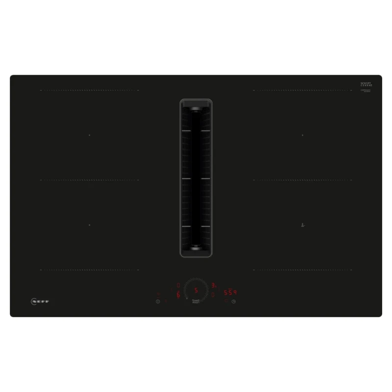 Image of Neff V58PHQ4C0 80cm N70 Flush Fit Air Venting CombiZone Induction Hob - BLACK V58PHQ4C0