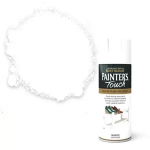 Image of Rust-Oleum Painter's Touch White Satin Spray Paint 400ml