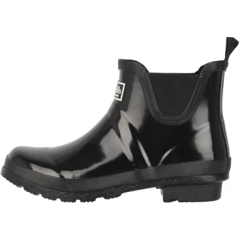 Image of Jack Wills Ankle Wellies - Black Gloss