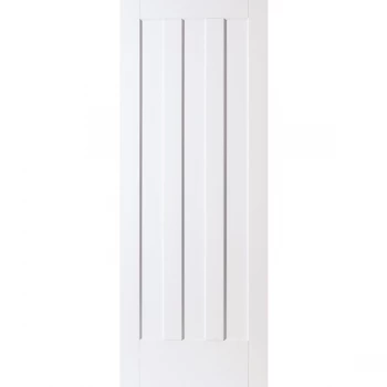 Image of JELD-WEN Curated Simplicity Aston 3 Panel White Primed Internal Door - 1981mm x 762mm (78 inch x 30 inch)