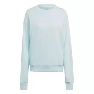 Image of adidas Studio Lounge Loose Sweatshirt Womens - Blue
